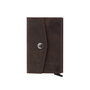Zoozie Bags Cartera de Hombre Piel Auténtica Marrón 9.5x2x6.5cm